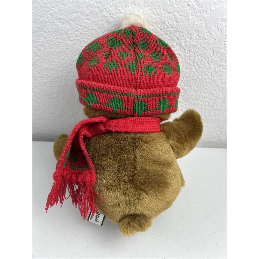 RARE HARRODS 1987 8 INCH‎  CHRISTMAS BEAR FROM TEN TEDDIES COLLECTION FOOT DATED
